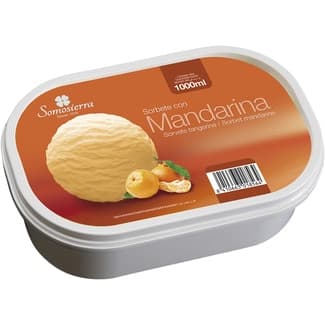 Helado sorbete de mandarina tarrina 1 l -