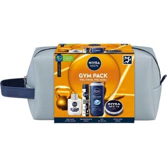 Neceser Gim Pack piel firme piel sana con bálsamo after shave, desodorante spray, gel de ducha y crema -