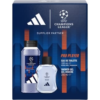 Champions League estuche con eau de toilette masculina natural spray 100 ml + shower gel douche 250 ml Supplier Partner -