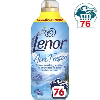 Suavizante concentrado Aire Fresco tamaño ahorro botella 76 dosis -