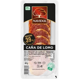 Caña de lomo clásico en lonchas sin gluten sin lactosa envase 40 g -