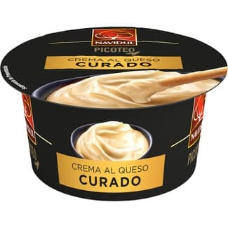 Crema al queso curado para untar tarrina 90 g -