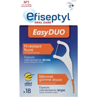 Flosser dental Easy Duo caja 18 unidades -