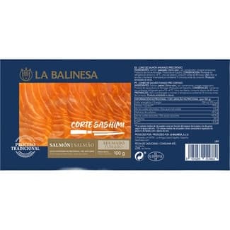 Salmón ahumado tradición escocesa corte sashimi envase 100 g -