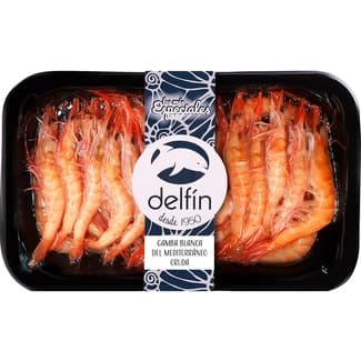 Gamba blanca del mediterráneo cruda bandeja 250 g -