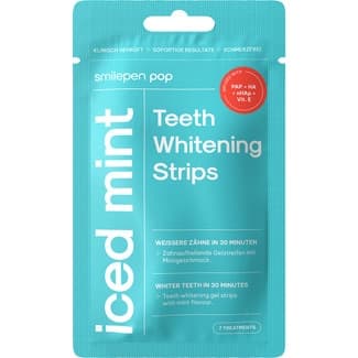 Tiras blanqueadoras de dientes sabor menta sobre 7 tratamientos -