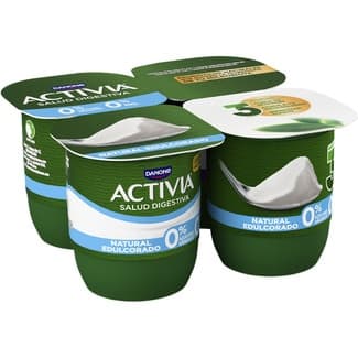 Zero bífidus natural desnatado 0% m.g. edulcorado pack 4 unidades 120 g -