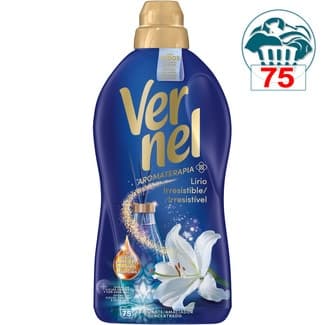 Aromaterapia suavizante concentrado Lirio Irresistible con aceites esenciales botella 75 dosis -