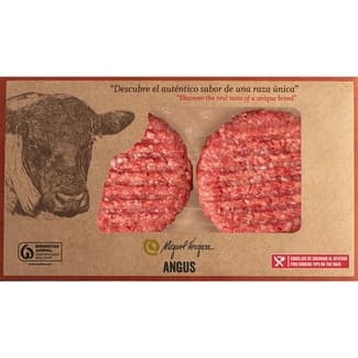 Burger meat de vacuno raza angus sin gluten 2 unidades bandeja 320 g -