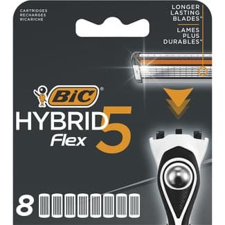 Recambio de maquinilla de afeitar Hybrid5 Flex blister 8 unidades -