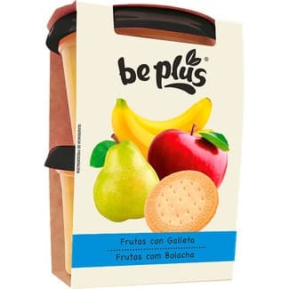 Tarrinas de frutas con galleta desde 6 meses pack 2 envases 200 g -