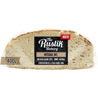 Pan semi hogaza integral 84% con masa madre bolsa 400 g -