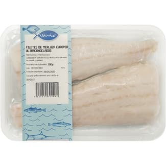 Filetes de merluza europea bandeja 300 g -