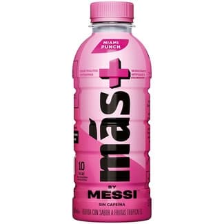 + bebida isotónica by Messi sin cafeína con sabor a frutos tropicales botella 50 cl -