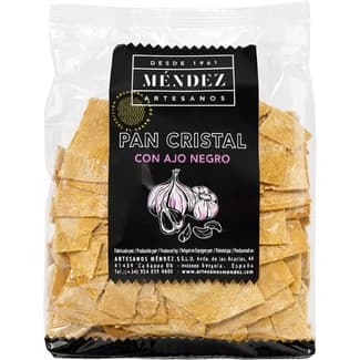 Regañás de pan de cristal con ajo negro bolsa 120 g -