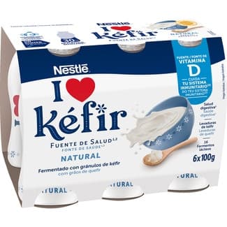 Kéfir natural pack 6 unidades 100 g -