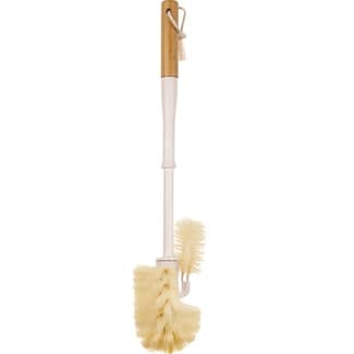 Limpiador escobilla de baño de bambú 1 unidad -