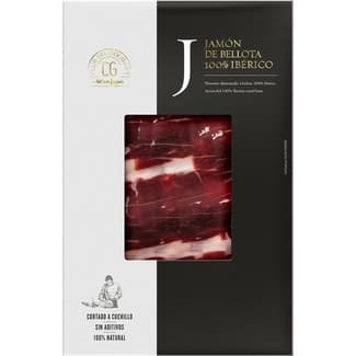 Jamón loncheado de Bellota 100% Ibérico envase 80 g -