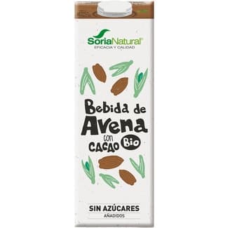 Bio bebida de avena con cacao ecológica y sin azúcares añadidos brik 1 l -