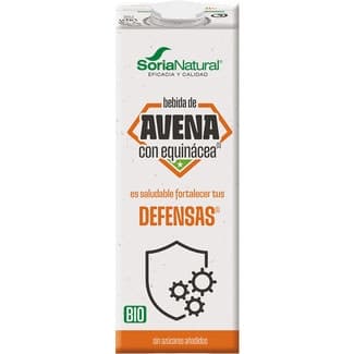 Bebida de avena con equinácea ecológica sin azúcares añadidos brik 1 l saludable para fortalecer tus defensas -