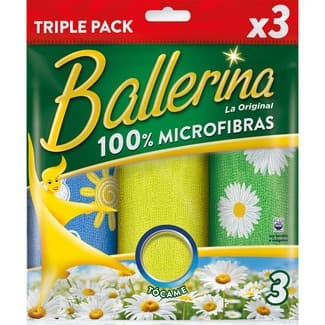 Bayeta 100% microfibra La Original paquete 3 unidades -