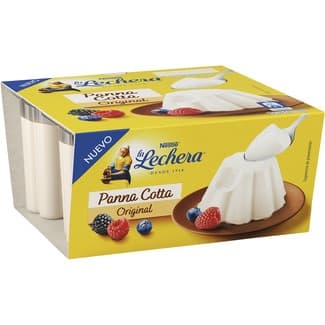 Panna cotta original sin gluten pack 4 unidades 100 g -