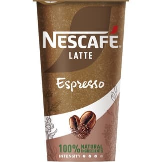 Espresso bebida láctea de café sin gluten vaso 205 ml -