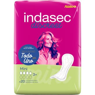 Discreet compresa de incontinencia mini paquete 20 unidades -