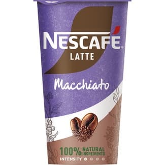 Macchiato bebida láctea de café sin gluten vaso 205 ml -