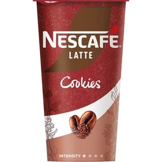 Cookies bebida láctea de café y sabor a galleta sin gluten vaso 205 ml -