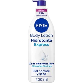 Loción corporal hidratación express para piel normal y seca dosificador 400 ml -