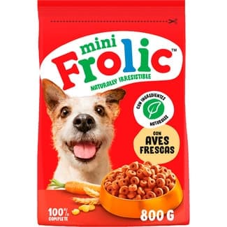 MINI pienso para perros adultos de razas pequeñas con pollo, verduras y cereales bolsa 800 g -