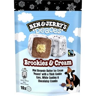Mini helados de brownie con corazón de galleta bolsa 160 ml -