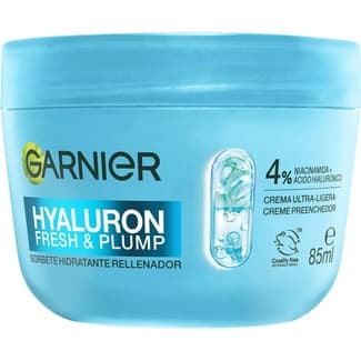 Crema ultra ligera sorbete hidratante rellenador con ácido hialurónico y niacinamida tarro 85 ml para todo tipo de pieles -