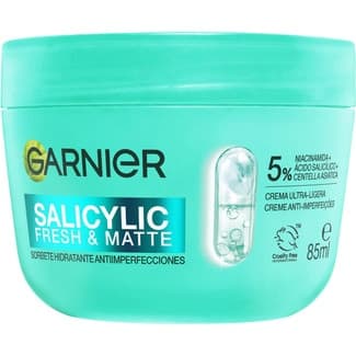 Crema ultra ligera sorbete hidratante anti-imperfecciones con ácido salicílico tarro 85 ml para todo tipo de pieles -