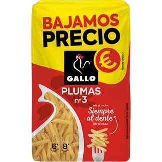 Macarrones plumas N.3 paquete 400 g -