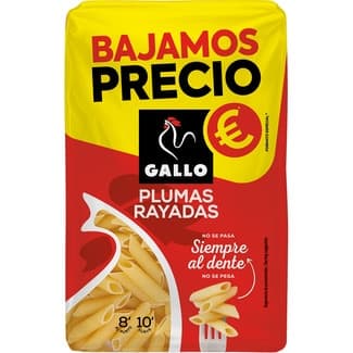 Macarrones plumas rayadas paquete 400 g -