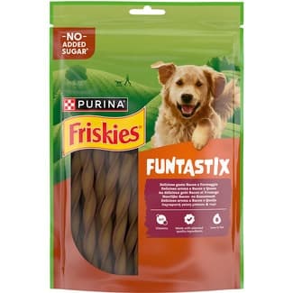 Funtastix snacks en stick para perros aroma a queso y bacon envase 175 g -