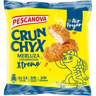 Merluza con rebozado Crun Chyx sin gluten ideal para air fryer bolsa 400 g -