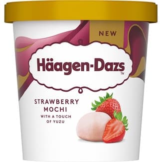 Helado mochi de fresa con un toque de yuzu tarrina 420 ml -