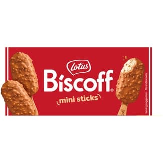 Biscoff helado bombón mini con trozos de galleta caramelizada 6 unidades estuche 300 ml -