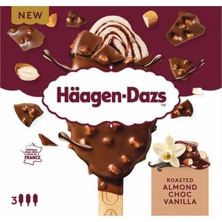 Helado Roasted Almond Choc vainilla 3 unidades estuche 240 ml -