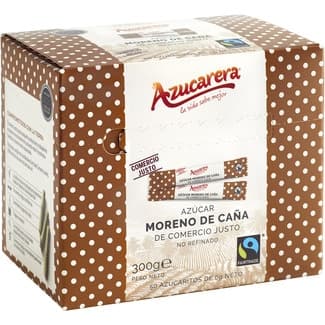 Azúcar moreno de caña en sobres 50 unidades estuche 300 g -