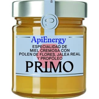 ApiEnergy especialidad de miel cremosa con polen de flores, jalea real y propóleo tarro 250 g -