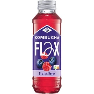 Kombucha de frutos rojos frambuesas y arándanos botella 330 ml -