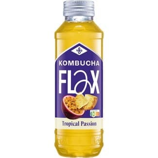 Kombucha Tropical Passion sabor fruta de la pasión y piña botella 330 ml -