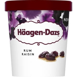 Helado de pasas al ron tarrina 460 ml -