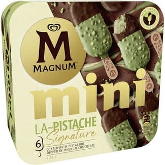 Mini La Pistache Signature bombón helado con pistacho y chocolate 6 unidades estuche 330 ml -