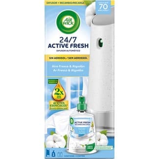 Ambientador difusor automático Active Fresh aire fresco & algodón aparato -