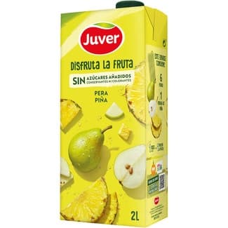 Bebida de zumo de pera y piña a partir de concentrado sin azúcares añadidos brik 2 l -